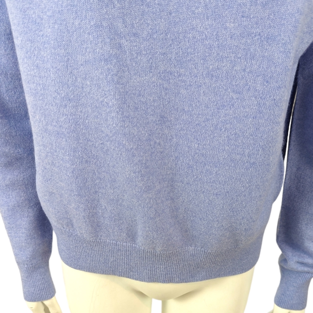 Acne Studios Face Wool Sweater Crew Neck Pullover Unisex XS Purple Long Sleeve - Picture 3 of 12